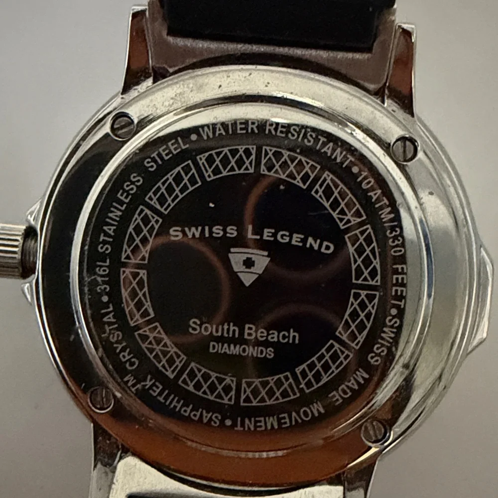 Swiss Legend South Beach Diamond Bezel Mother Of Pearl Face 35 MM Ladies Watch